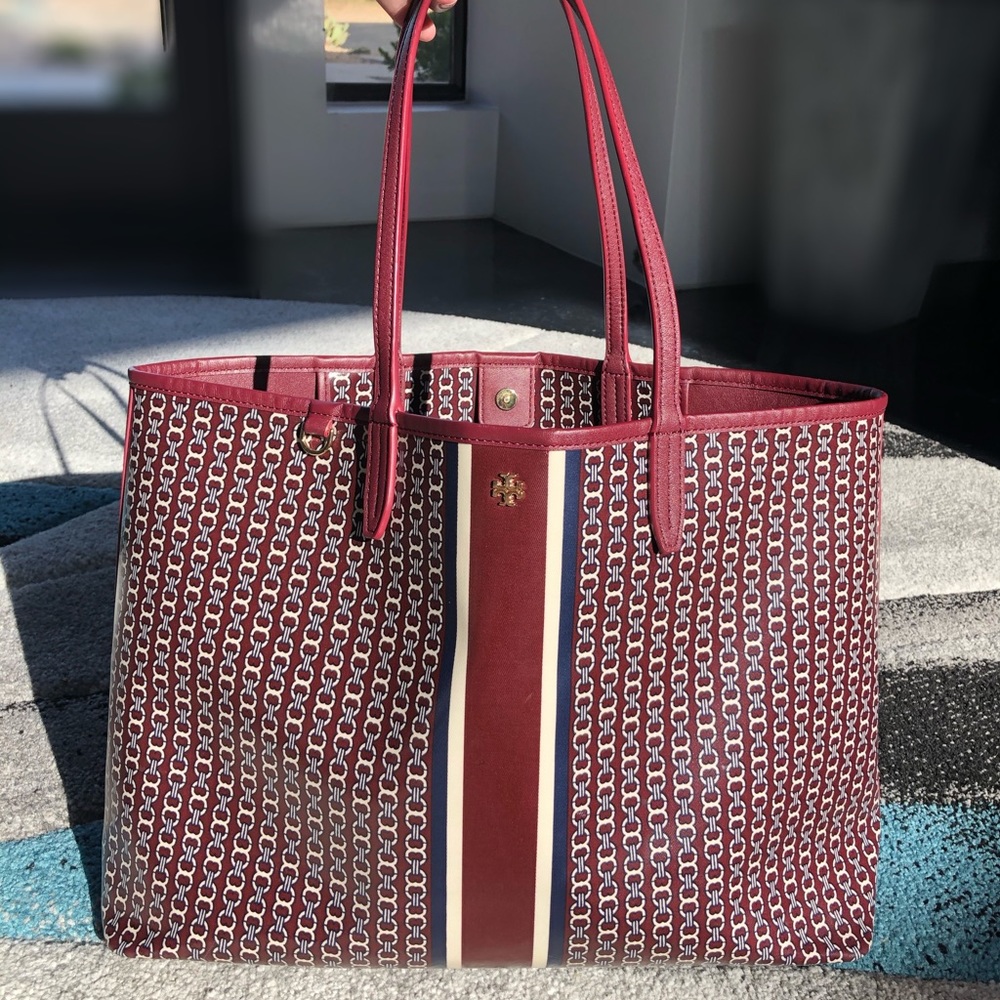 Tory Burch Gemini Link Canvas Tote